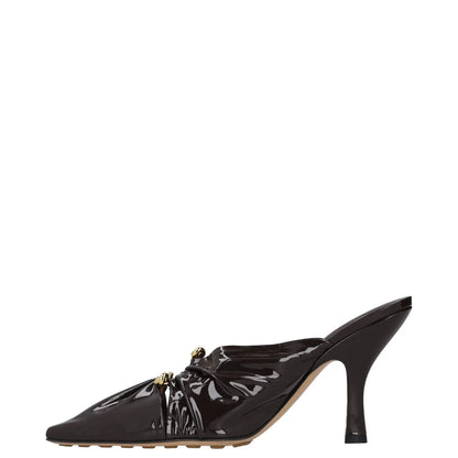 BOTTEGA VENETA Women High Heel Point Toe Mule Patent Leather Brown UK6.5 RRP1330 — View 4