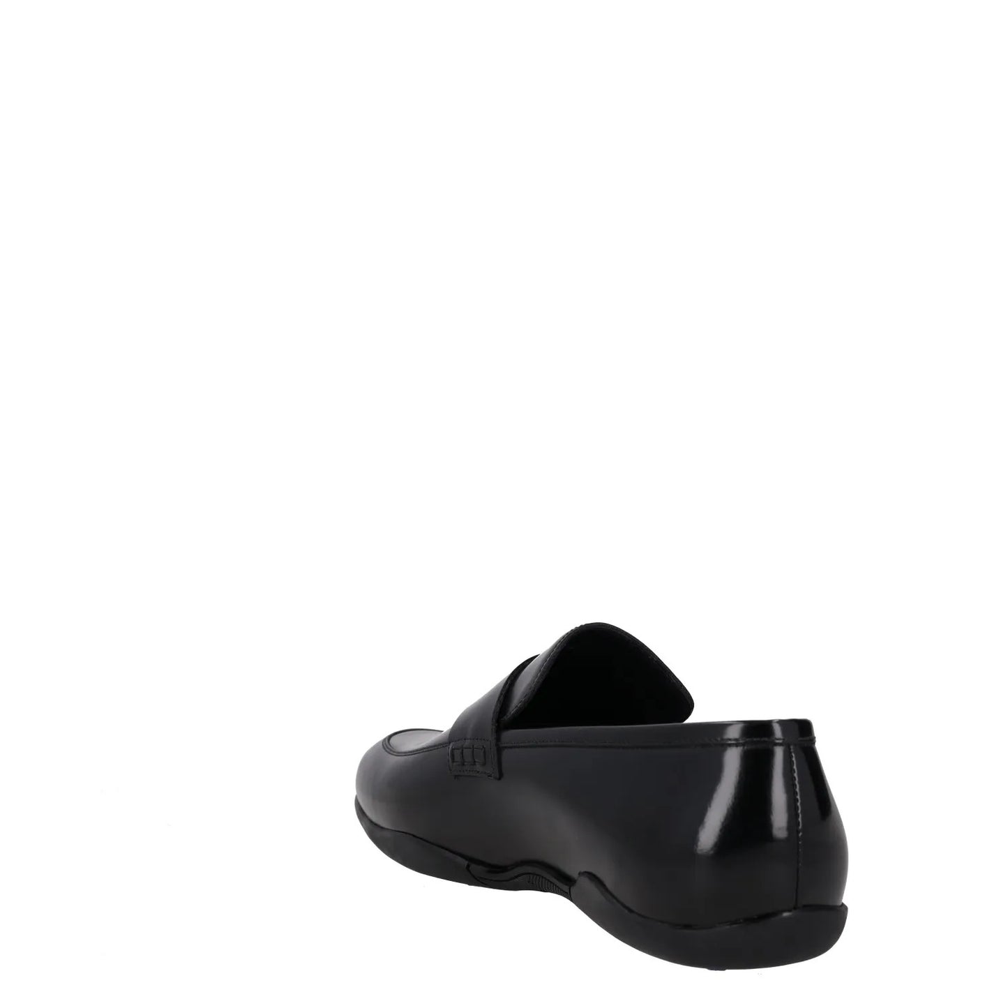 HARRYS Mens Dress Shoes Black Leather Slip On Almond Toe Loafers UK 12.5 RRP 250 — View 5