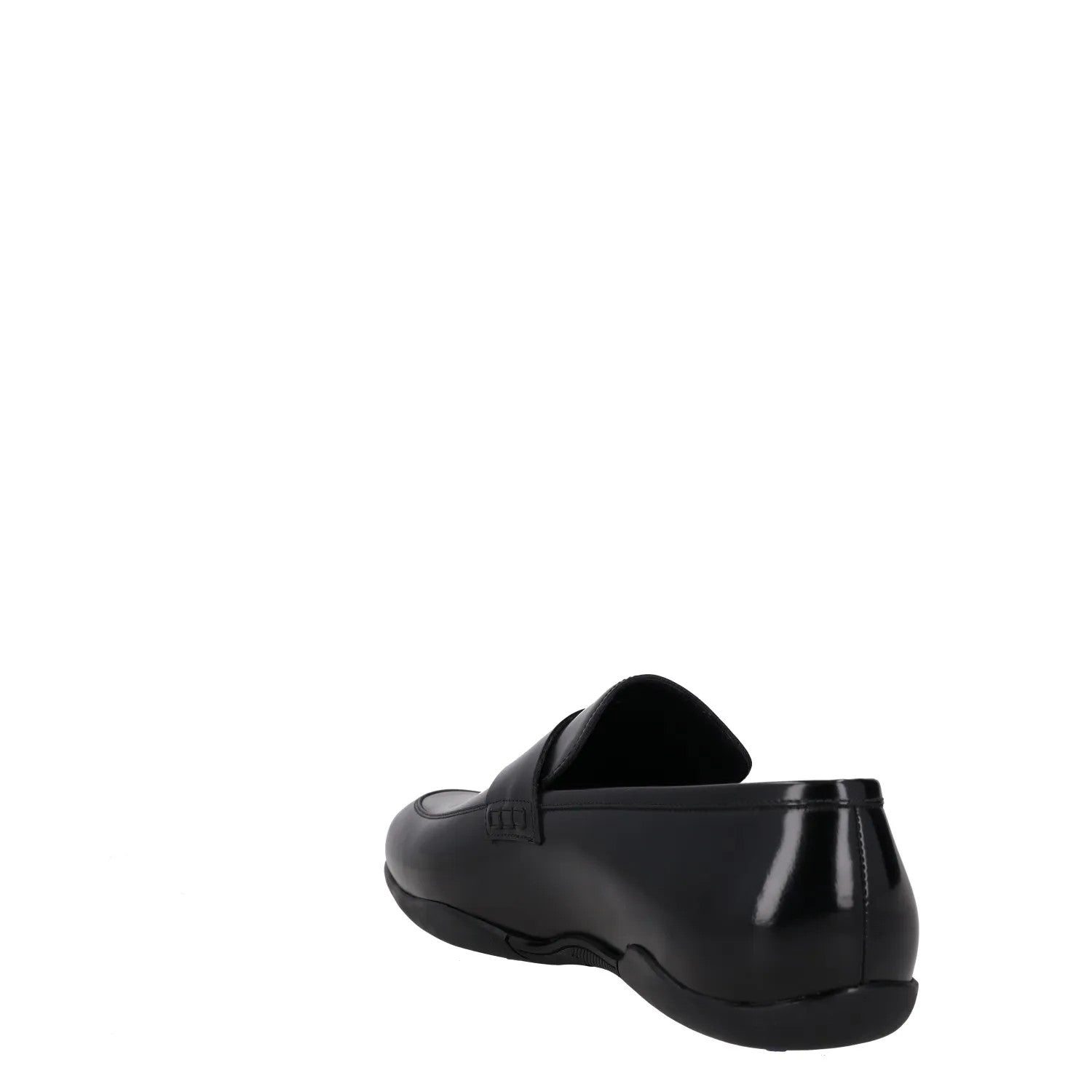 HARRYS Mens Dress Shoes Black Leather Slip On Almond Toe Loafers UK 12.5 RRP 250 — View 5