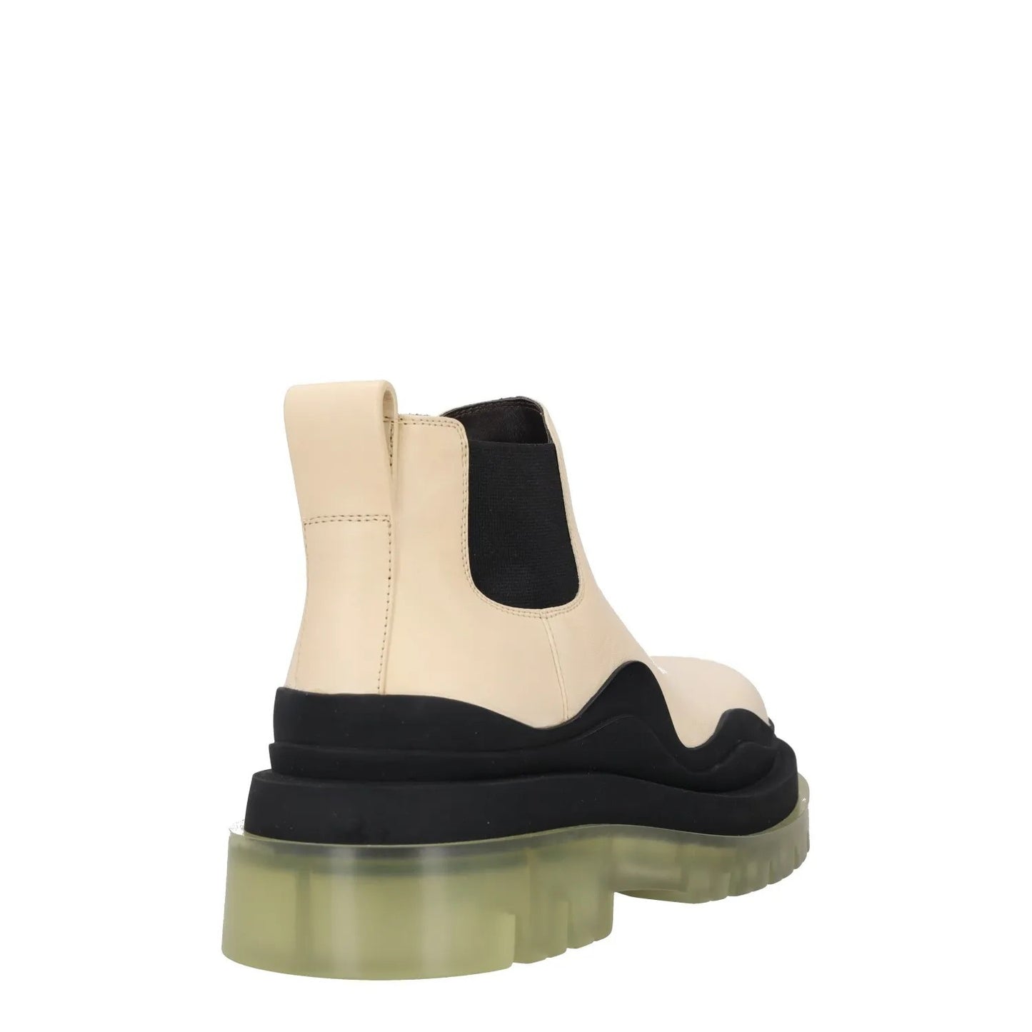 BOTTEGA VENETA Womens Chelsea Boot Beige Black Leather Mid Heel UK 5 RRP 1080 — View 6