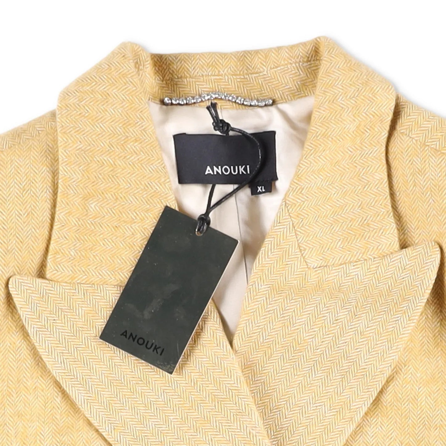 ANOUKI Mens Blazer Yellow Double Breasted Cotton Blend Size XL RRP 900 — View 7