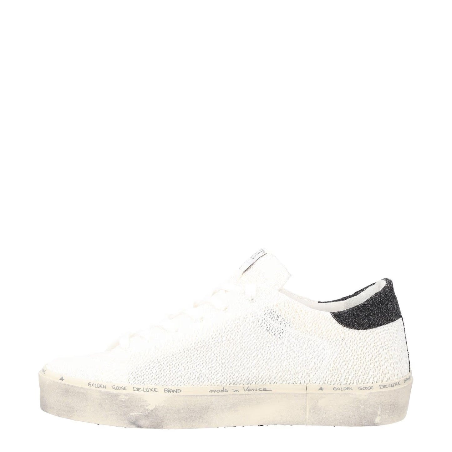 GOLDEN GOOSE Womens Trainers White Black Leather Low Top Lace Up UK 4 RRP 485 — View 4