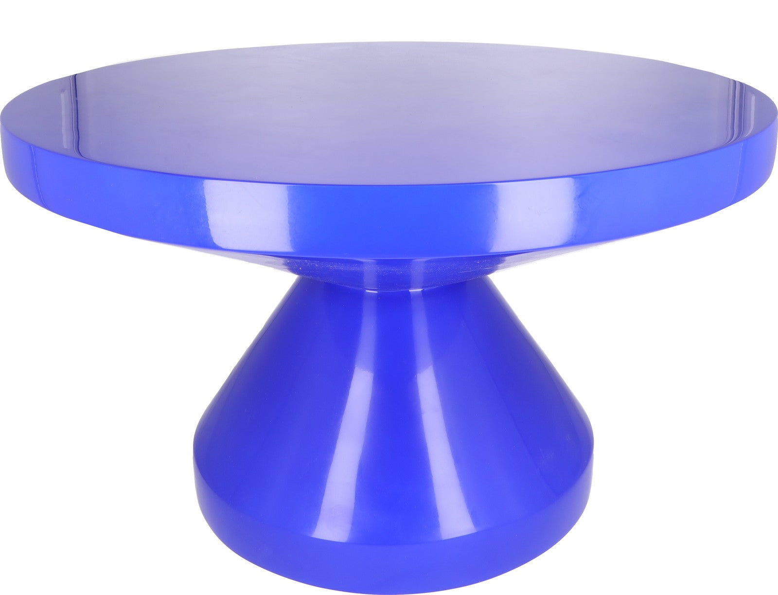 POLS POTTEN Zig Zag Coffee Table Blue Glossy Modern One Size RRP 677.8 — View 3