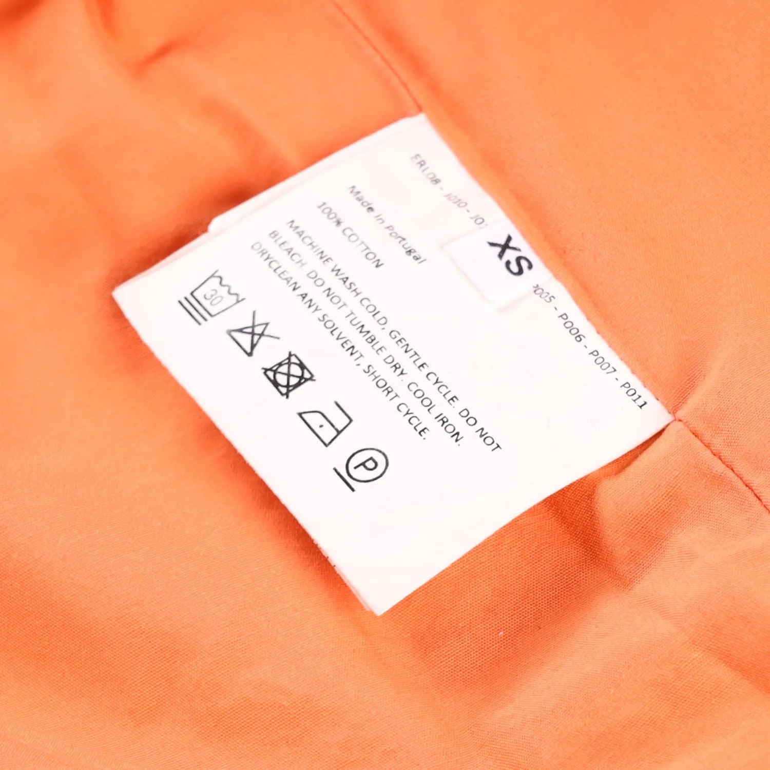 ERL Unisex Canvas Jacket Woven Orange Button Graphic Print Long Sleeve XS RRP450 — View 8