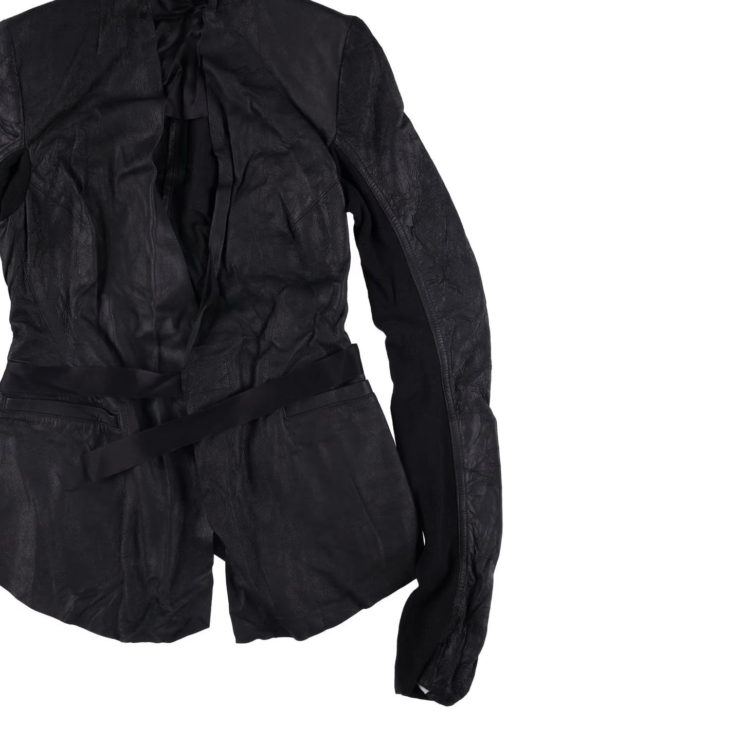 RICK OWENS Women Rick Jacket Blazer V-Neck Long Sleeve Black Size 38 RRP 1340 — View 5