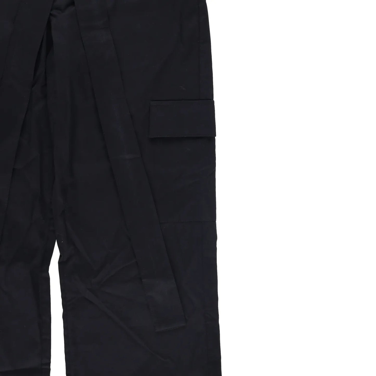 JADE CROPPER Womens Wrap Belt Cargo Trousers Black High Rise Wide Leg XS RRP 575 — View 4