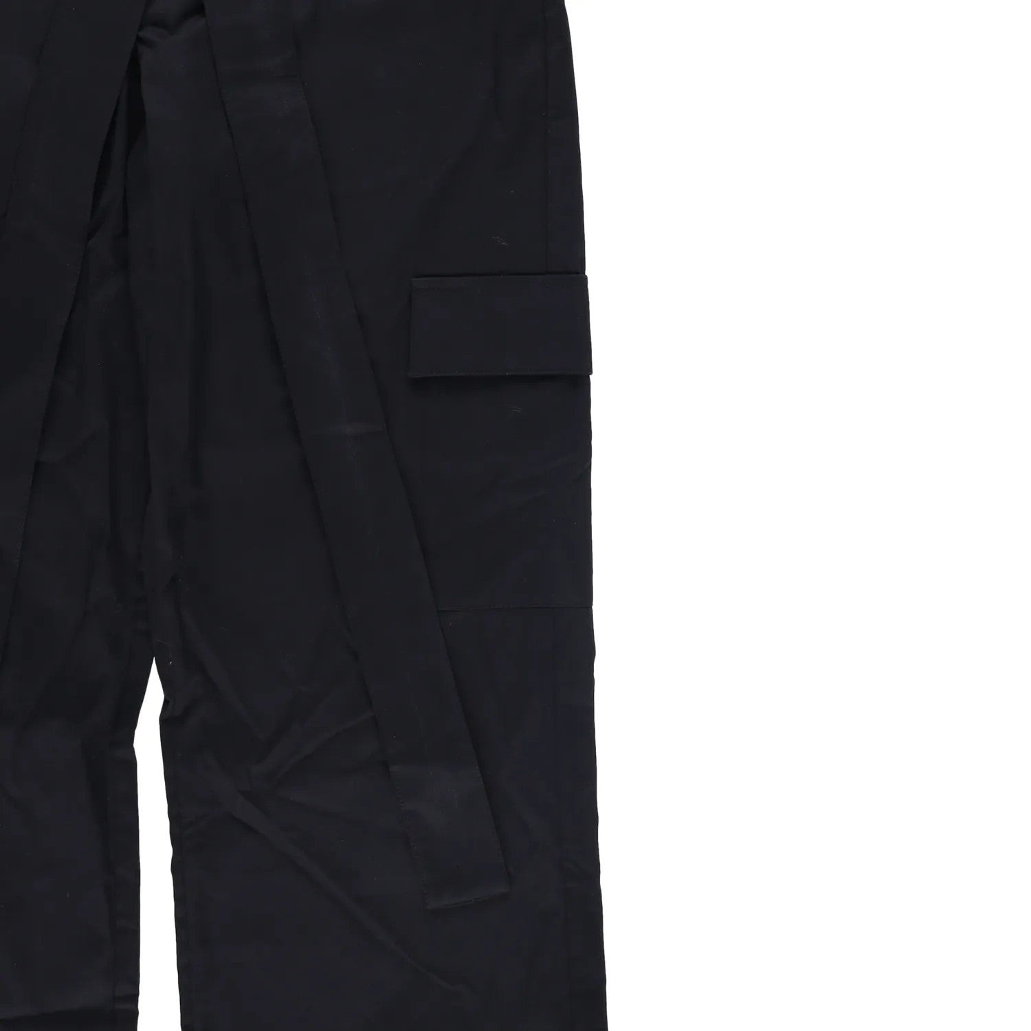 JADE CROPPER Womens Wrap Belt Cargo Trousers Black High Rise Wide Leg XS RRP 575 — View 4