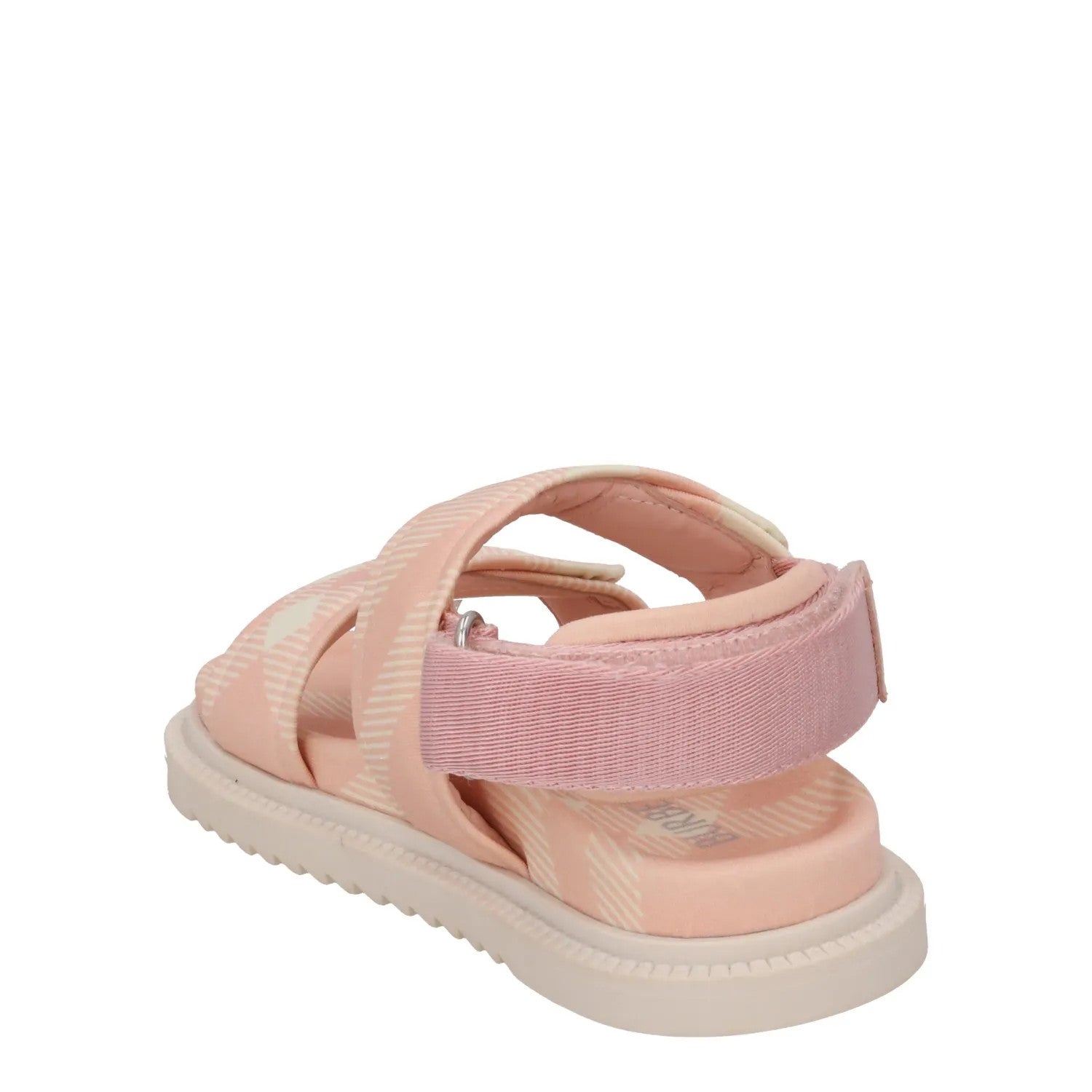 BURBERRY Girls Kids K1-Jamie Sandals Slingback Pink Nylon Salmon UK 1 RRP 280 — View 5