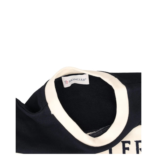 MONCLER KIDS Girls Dress Navy Mini Blue Cotton Short Sleeve Crew 4 Years RRP 248 — View 2