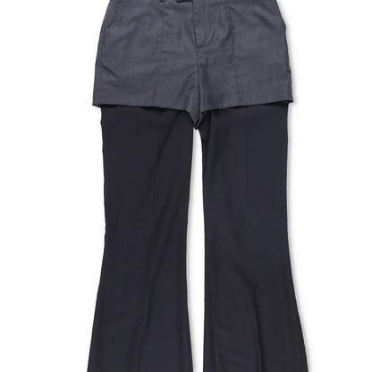 BETTTER Womens Double Waistband Trousers Black Grey Slim Leg Size M RRP 800 — View 3