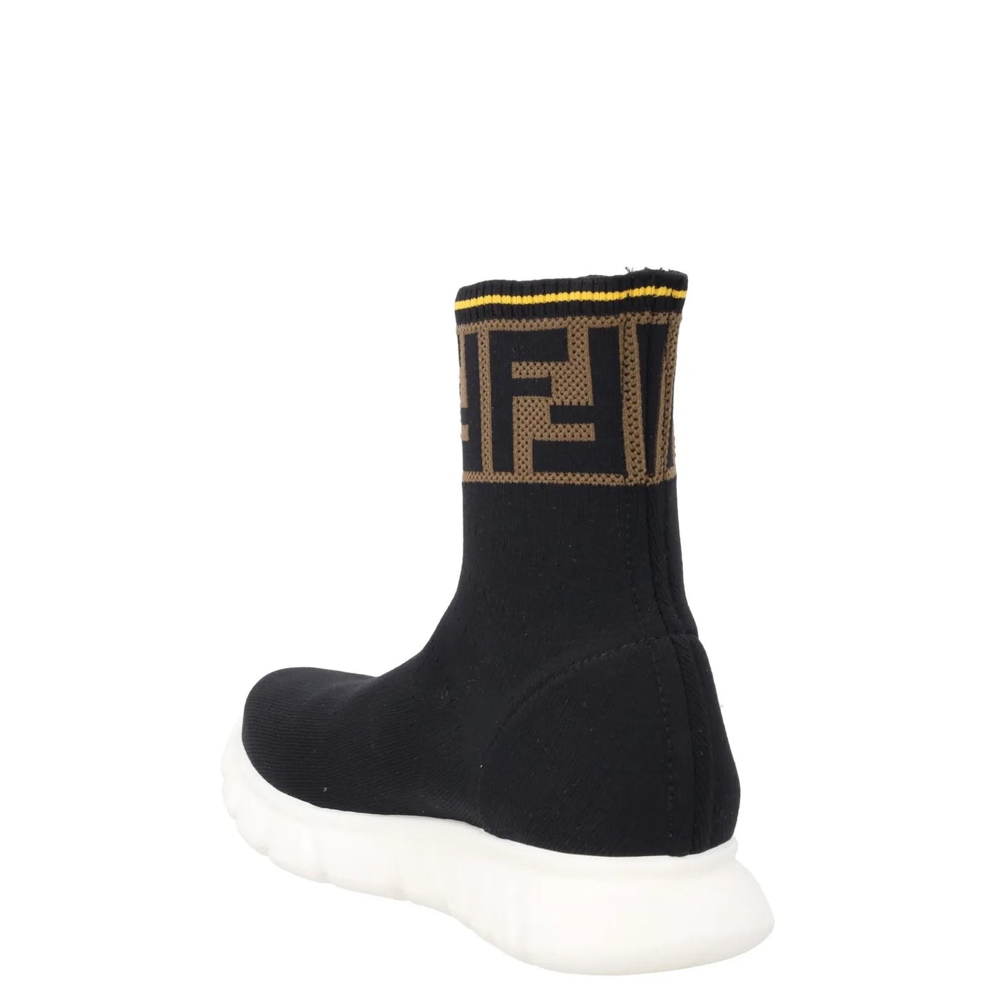 FENDI Boys Trainers Black Synthetic Knit Sock  Pull On Rubber Sole EU 31 RRP 175 — View 5