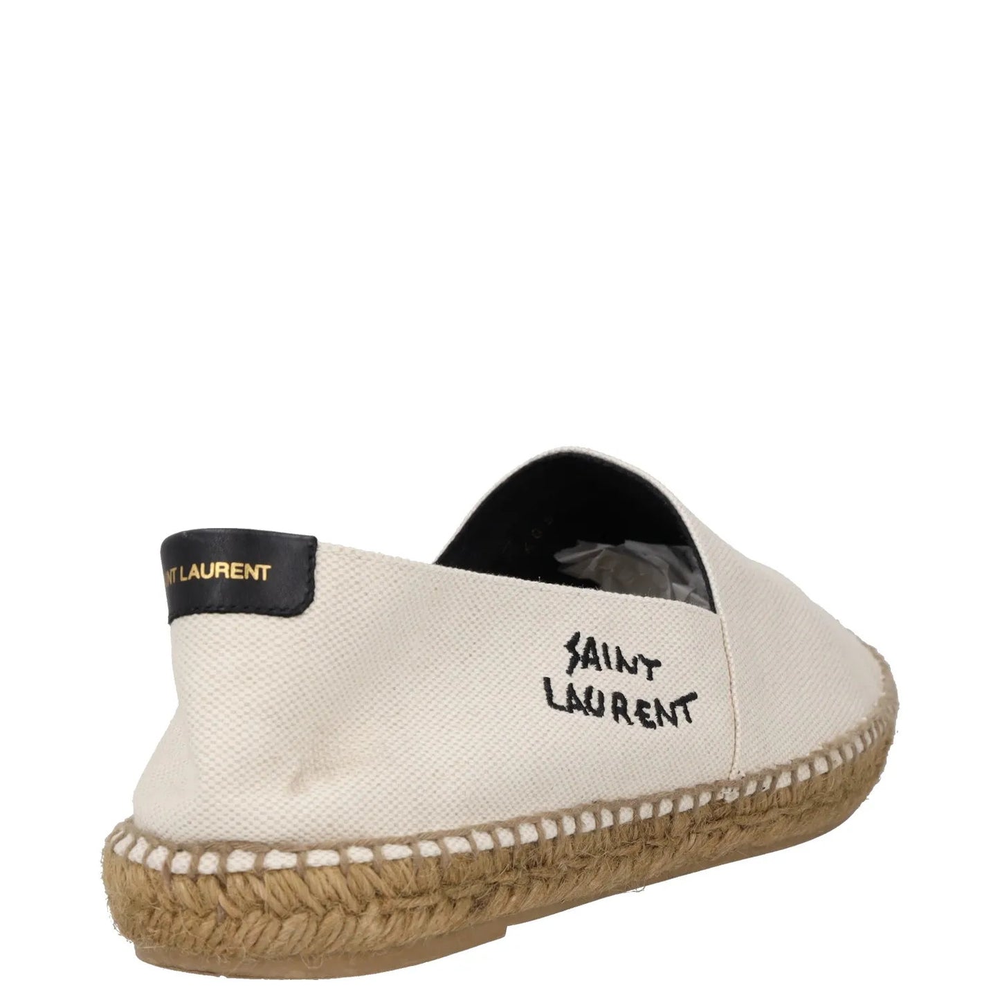 SAINT LAURENT Mens Flat Shoes Beige Cotton Casual Espadrille UK 10.5 RRP 460 — View 6