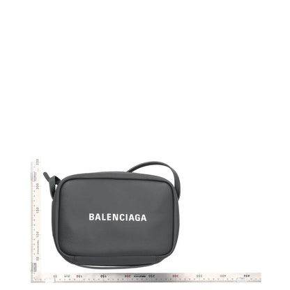 BALENCIAGA Womens Crossbody Bag Grey Leather Handbag Logo Size Small RRP 950 — View 2