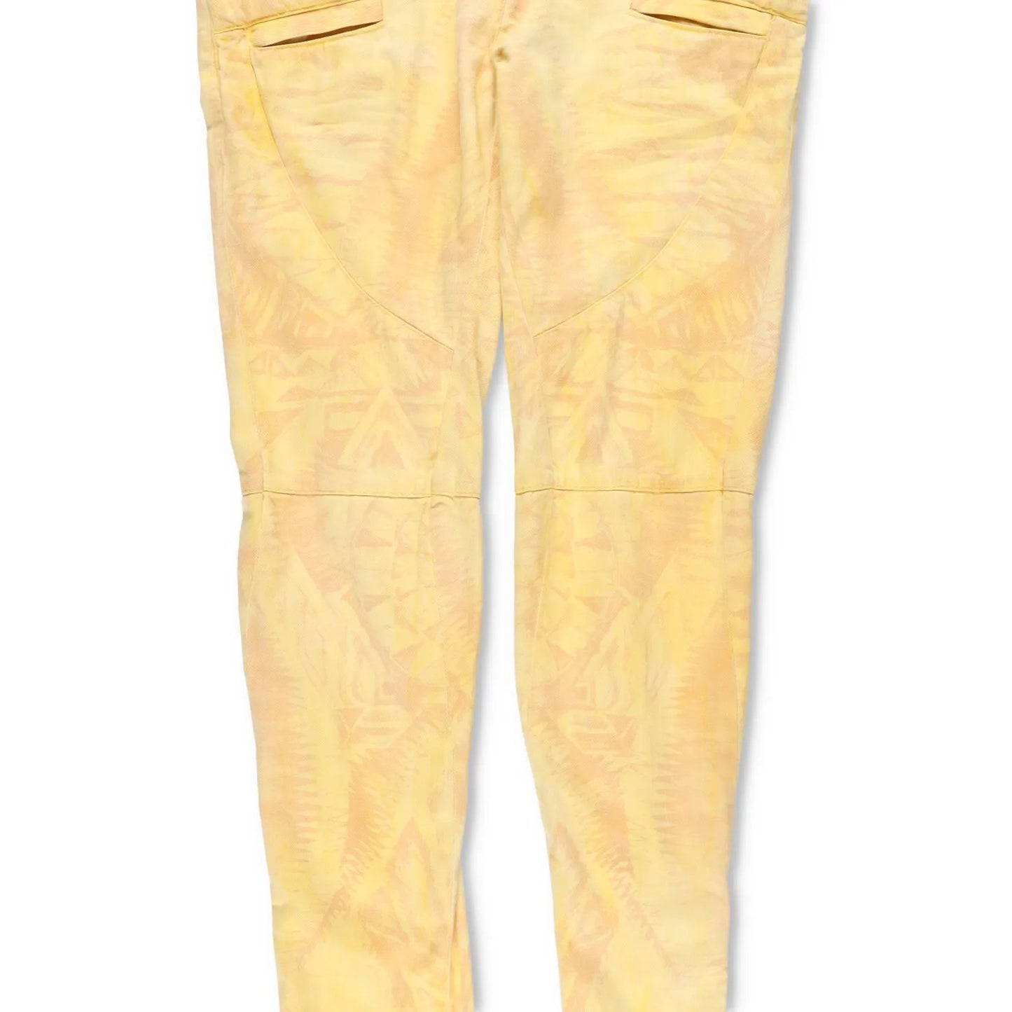 BALMAIN Womens Skinny Jeans Cotton Blend Yellow Back To Front Size 40 RRP 650 — View 3