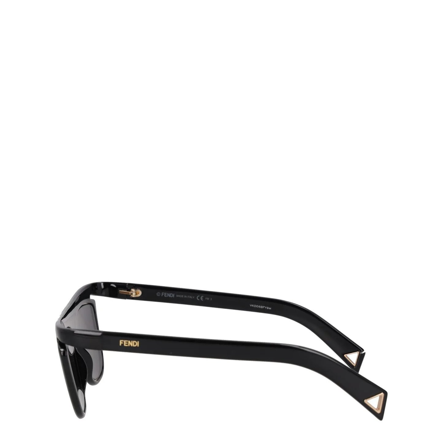 FENDI Womens Square Sunglasses Black Acrylic Frame and Lens One Size RRP 400 — View 3