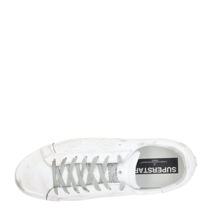 GOLDEN GOOSE Mens Trainers White Black Leather Low Top Lace Up UK 12 RRP 485 — View 7