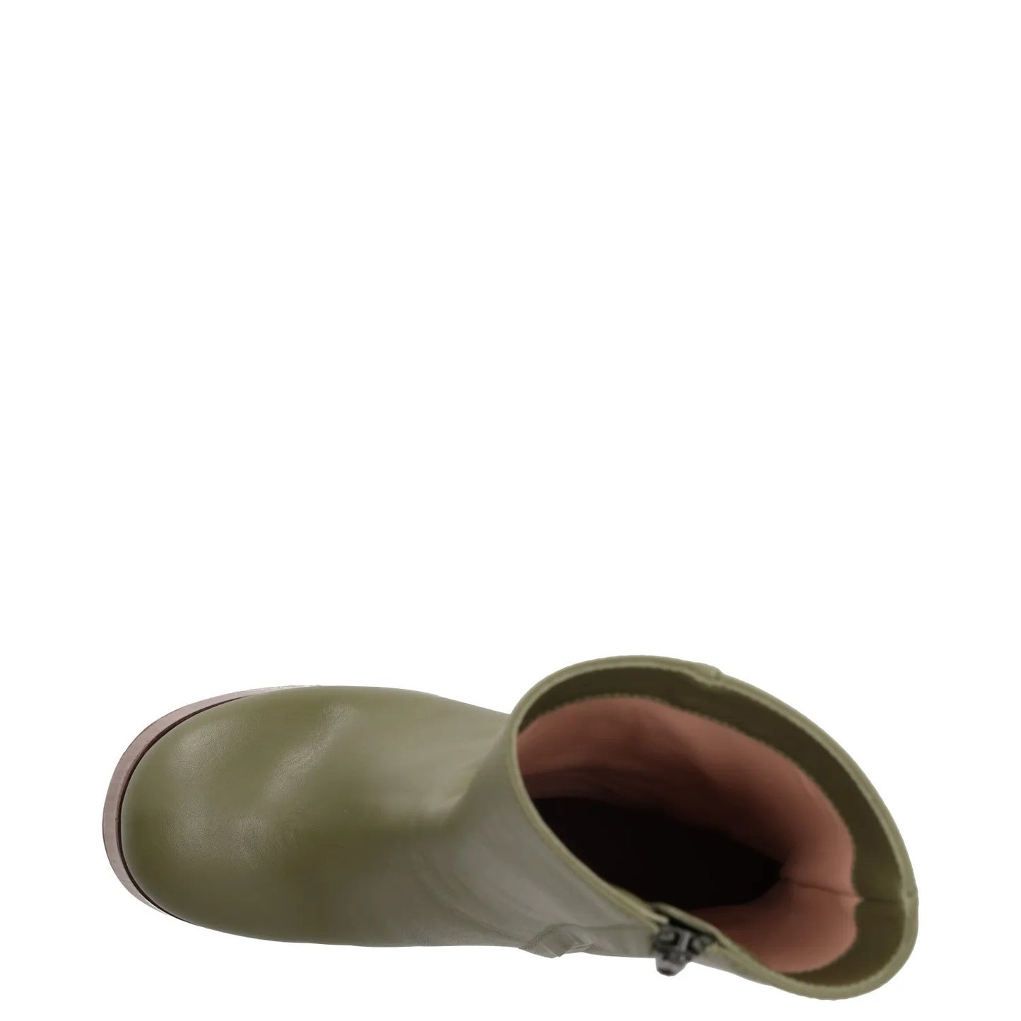GIABORGHINI Womens High Heeled Boots Green Leather Mid Calf Platform UK 2 RRP375 — View 7