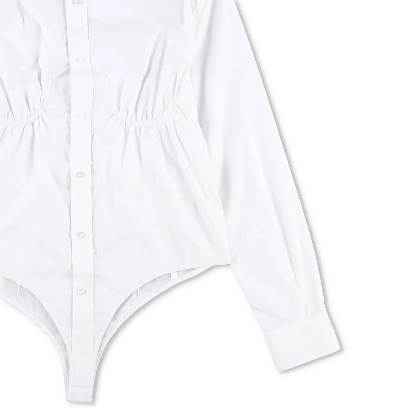 BETTTER Womens Fitted Bra Shirt White Basic Button-Up White Size S RRP 530 — View 4