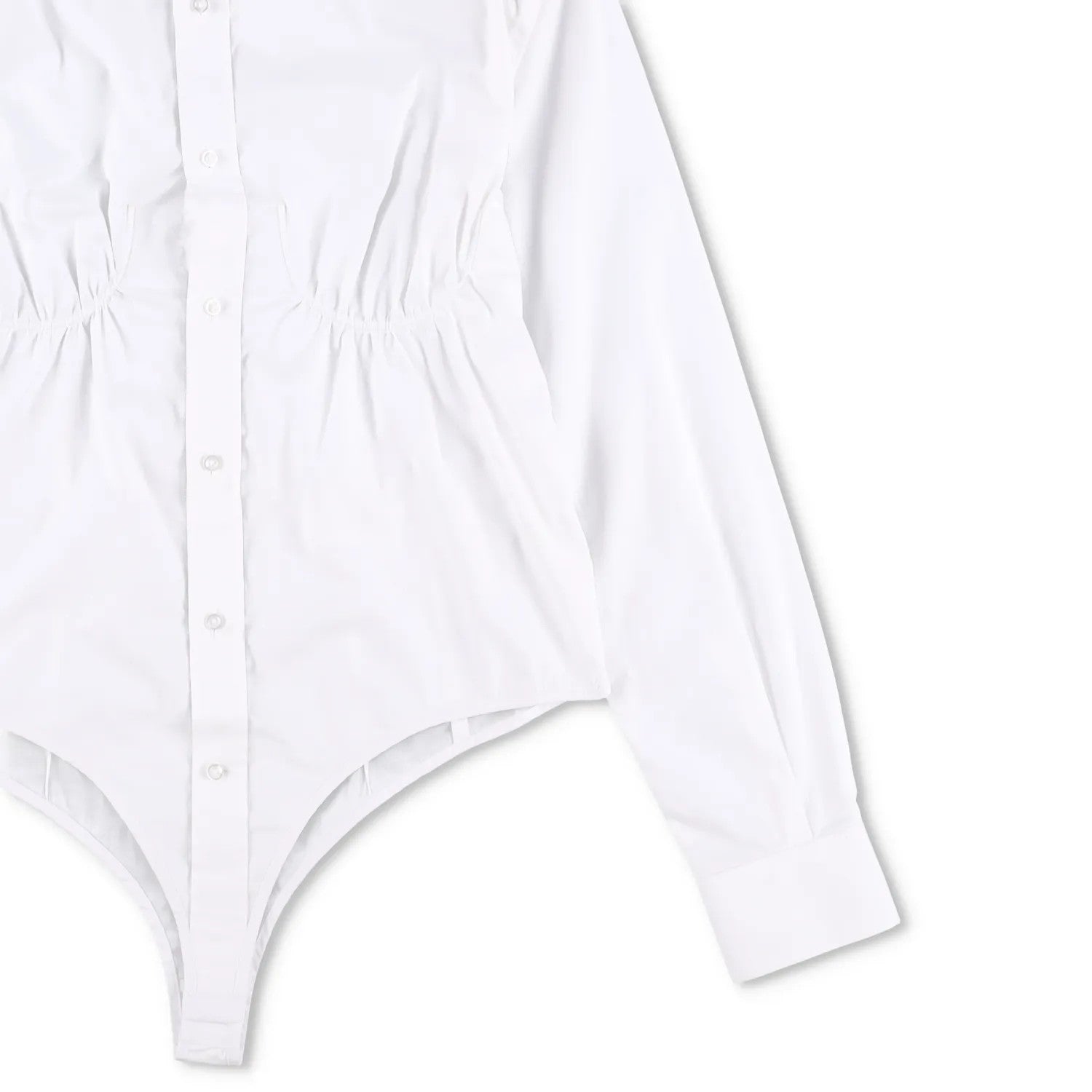 BETTTER Womens Fitted Bra Shirt White Basic Button-Up White Size S RRP 530 — View 4