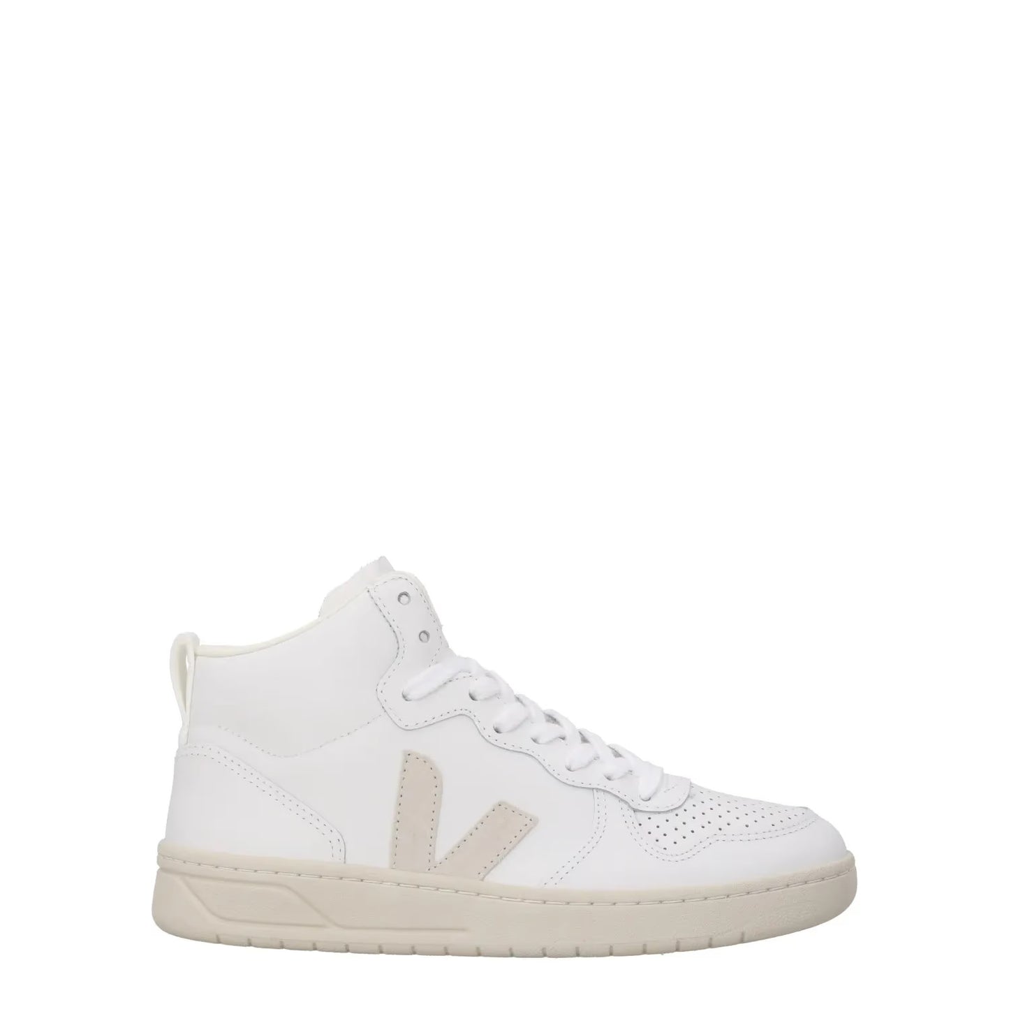 VEJA Ladies V 15 White Leather High Tops Comfort Walking Sneakers EU 38 RRP 170
