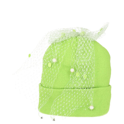 SILVER SPOON ATTIRE Womens Beanie Hat Green Synthetic Bow Detail Size S RRP 100 — View 5