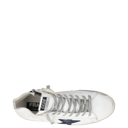 GOLDEN GOOSE Mens Trainers White Leather High Top Lace Up Sneaker UK 10 RRP 400 — View 7