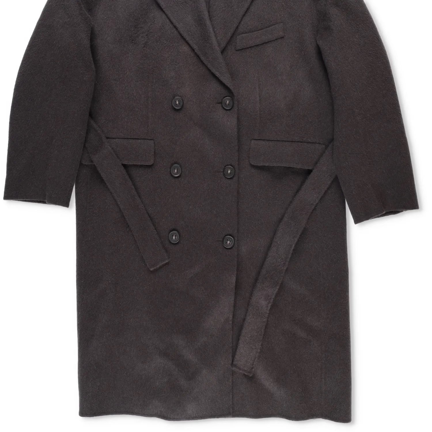 ACNE STUDIOS Womens Onessa Overcoat Neck Long Sleeve Knee Length Grey 42 RRP1225 — View 3