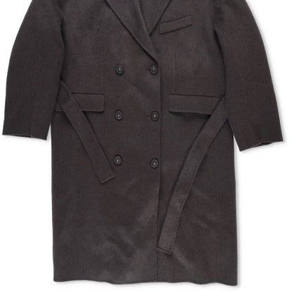ACNE STUDIOS Womens Onessa Overcoat Neck Long Sleeve Knee Length Grey 42 RRP1225 — View 3