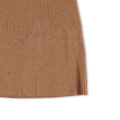 WARDROBE NYC Womens Knit Mini Skirt Brown Stretch Pullover Size L RRP 285 — View 3