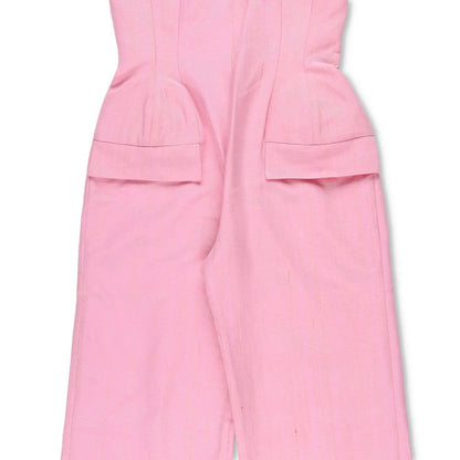 PAPA OPPONG Womens Edy Petiole Overall Kente Jumpsuit Pink One-Piece S RRP 2265 — View 3