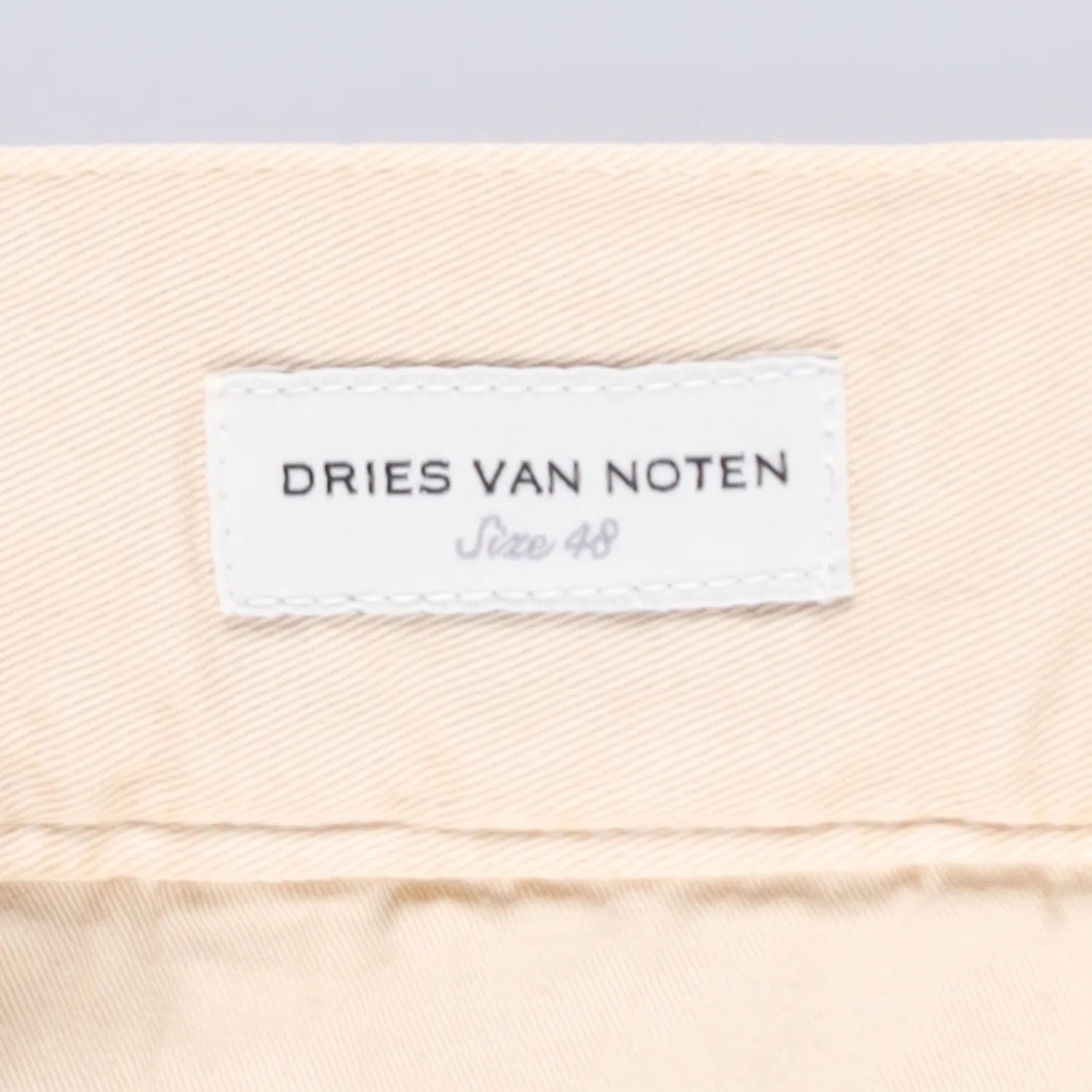 DRIES VAN NOTEN Mens Trousers Cotton Beige Pleated Buckle Size 48 RRP 450 — View 10