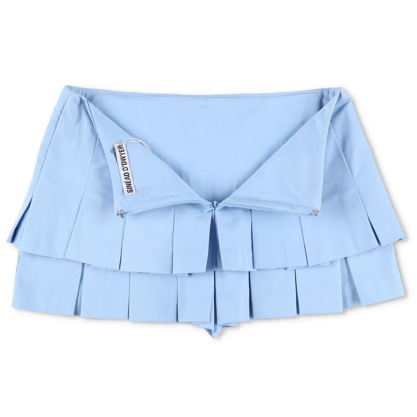 SINEAD O'DWYER Womens Mini Skirt Ra-Ra Culottes Blue Mid Rise Short 10 RRP 660 — View 10
