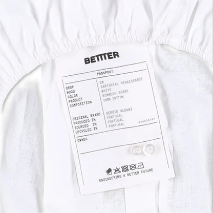 BETTTER X G&H Womens Kennedy Shirt Altered Front Bow Sleeveless White M RRP 378 — View 10