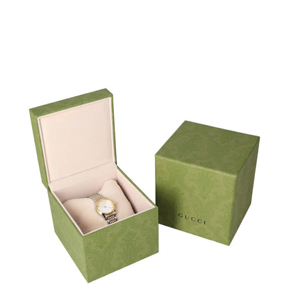 GUCCI Womens Wristwatch Silver Gold Stainless Steel Water Resistant OS RRP 1200 — View 7