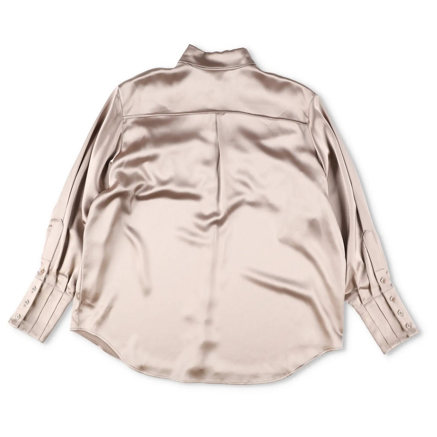 SINEAD O'DWYER Womens Classic Satin Viscose Caramel Blouse Metallic 8 RRP 805 — View 10