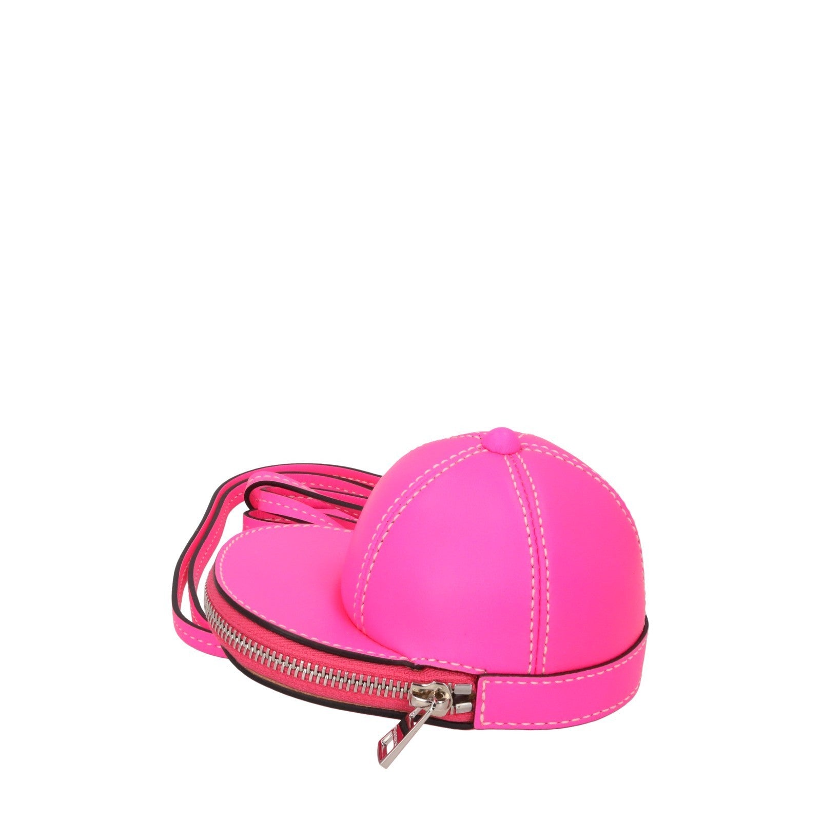 JW ANDERSON Leather Pink Mini Nano Bag Coin Purse Handbag Neon RRP360 — View 3