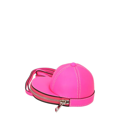 JW ANDERSON Leather Pink Mini Nano Bag Coin Purse Handbag Neon RRP360 — View 3