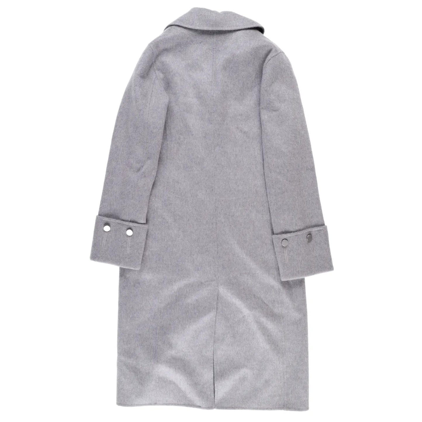 J.W.Anderson Mens Straight Fit Multi Button Grey Wool Blend Overcoat 8 RRP 1210 — View 9