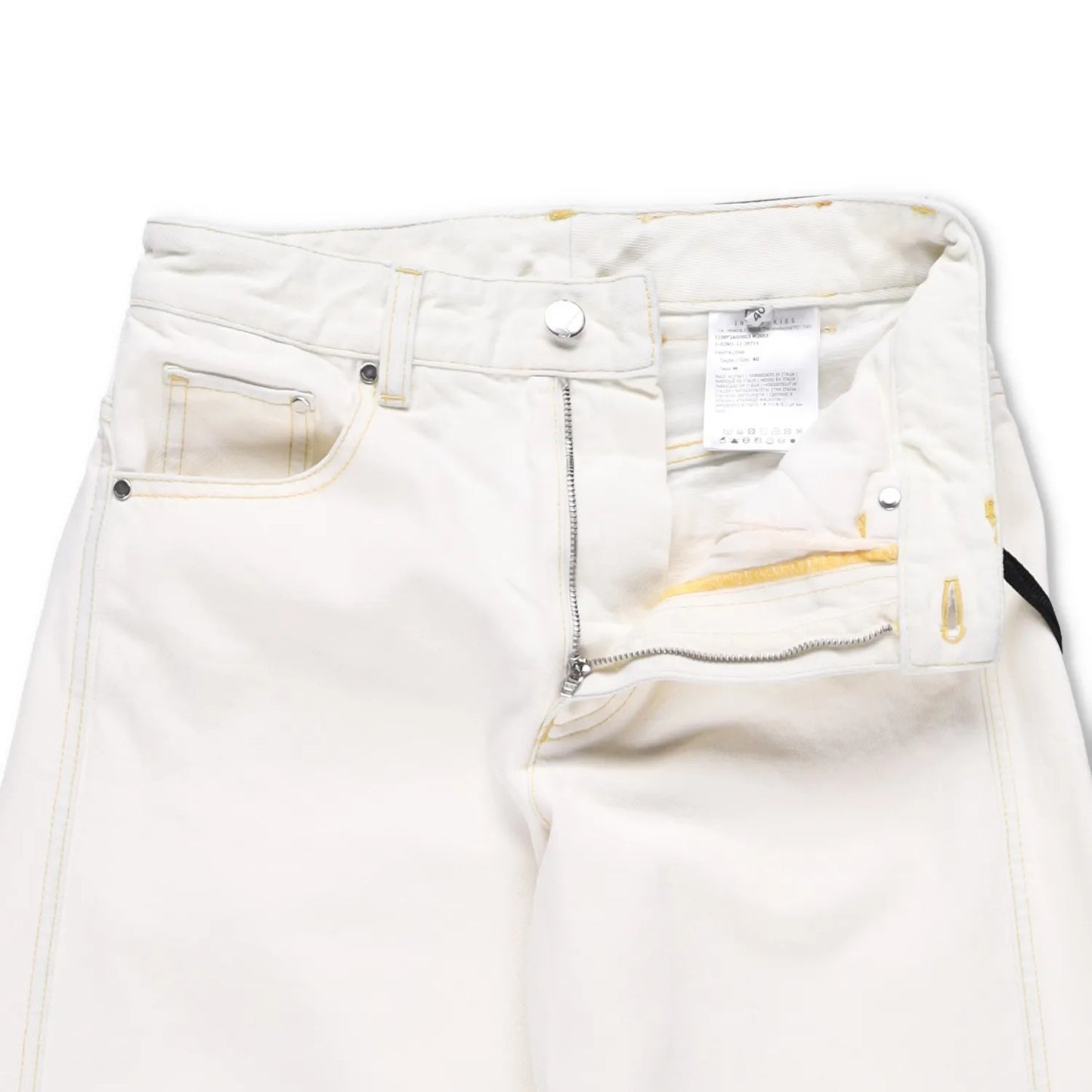 MONCLER GENIUS X Alicia Keys Womens Wide Leg Jeans Neutrals High Waist 40 RRP525 — View 5