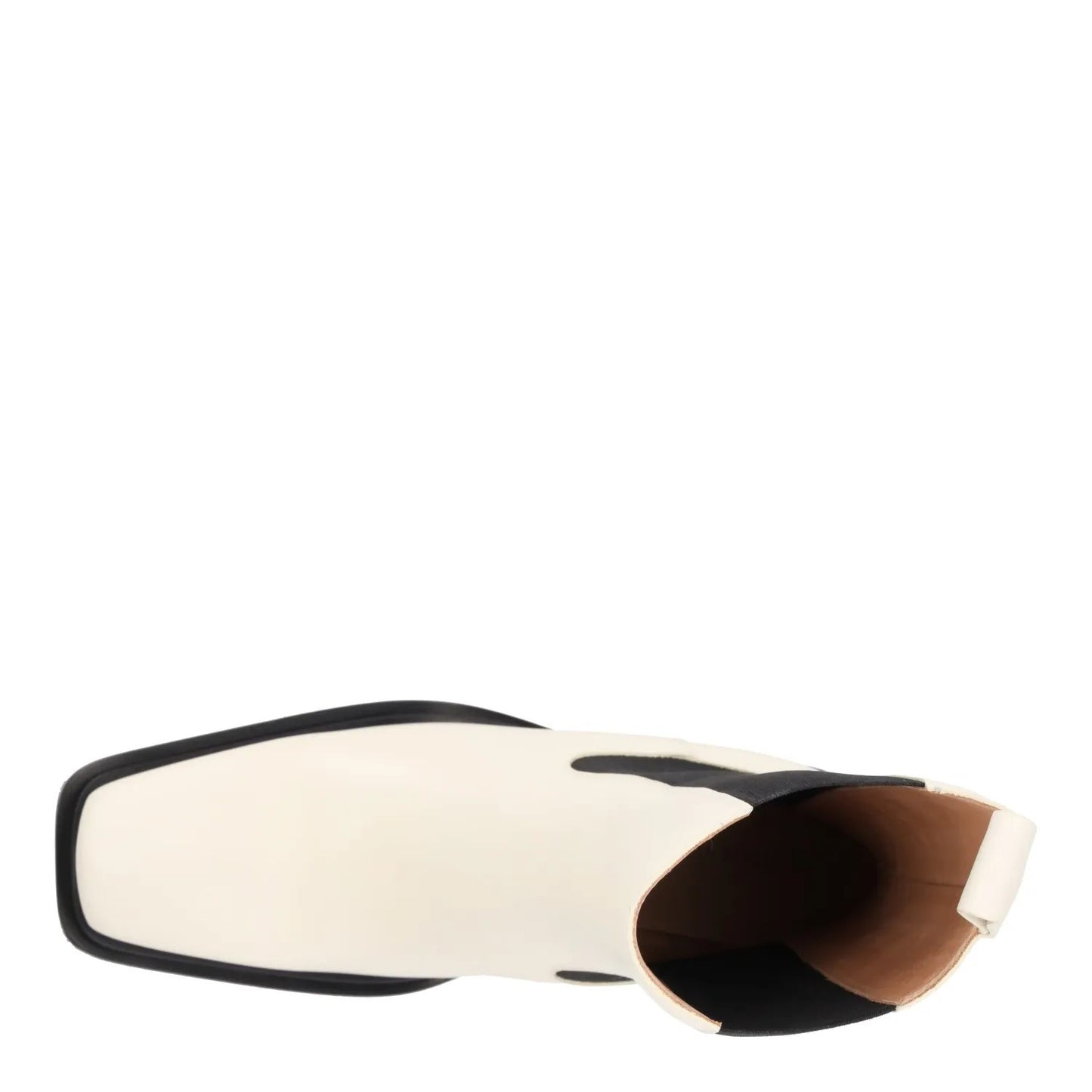 BOTTEGA VENETA Womens High Boots White Black Leather Cuban Heel UK5.5 RRP 1080 — View 7