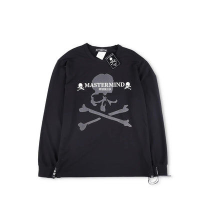 MASTERMIND Mens Jumper Cotton Black Large Print Logo Crew Neck Size L RRP 750 — View 5