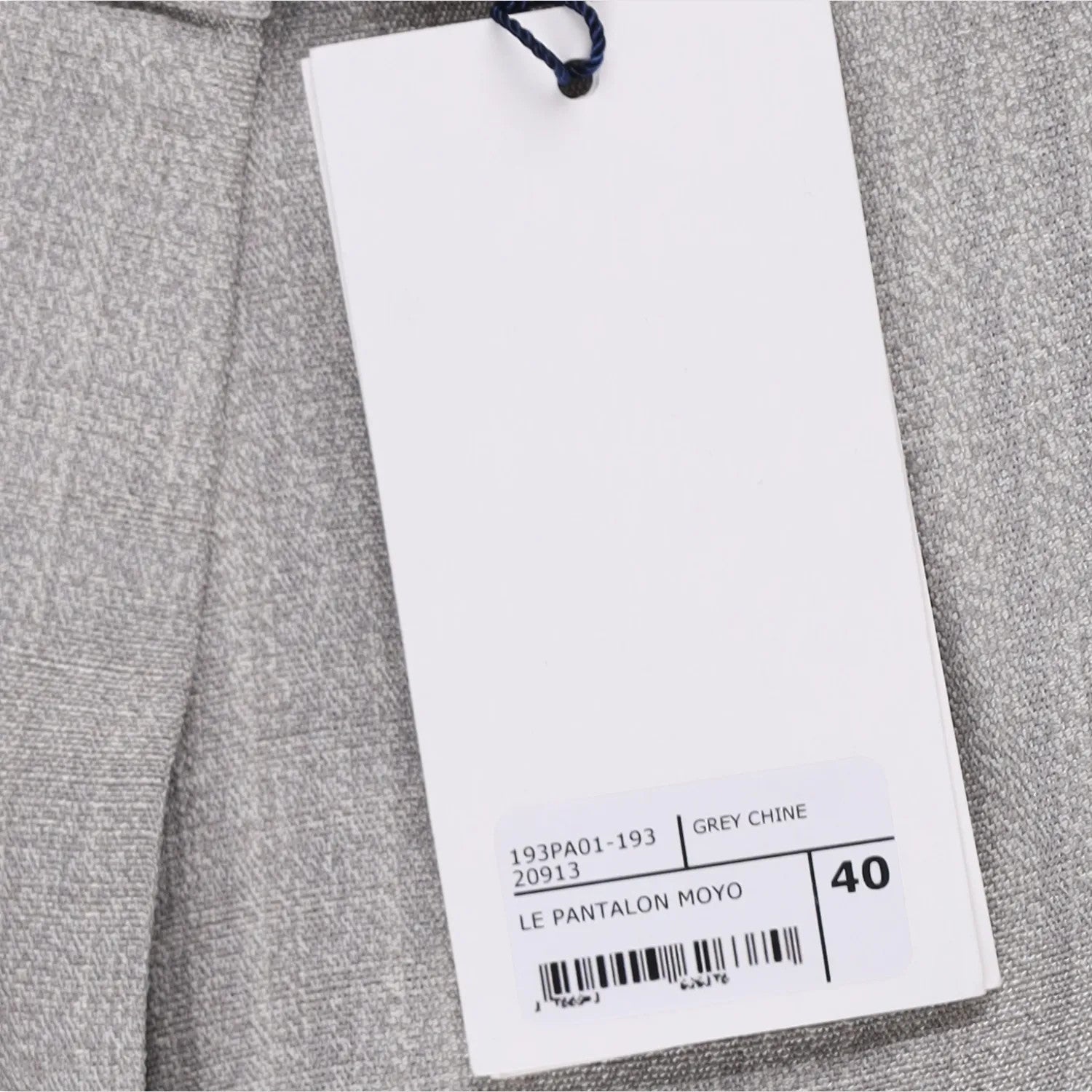 JACQUEMUS Womens Wide Leg Trousers Grey Silk Blend Pockets Size 40 RRP 300 — View 7