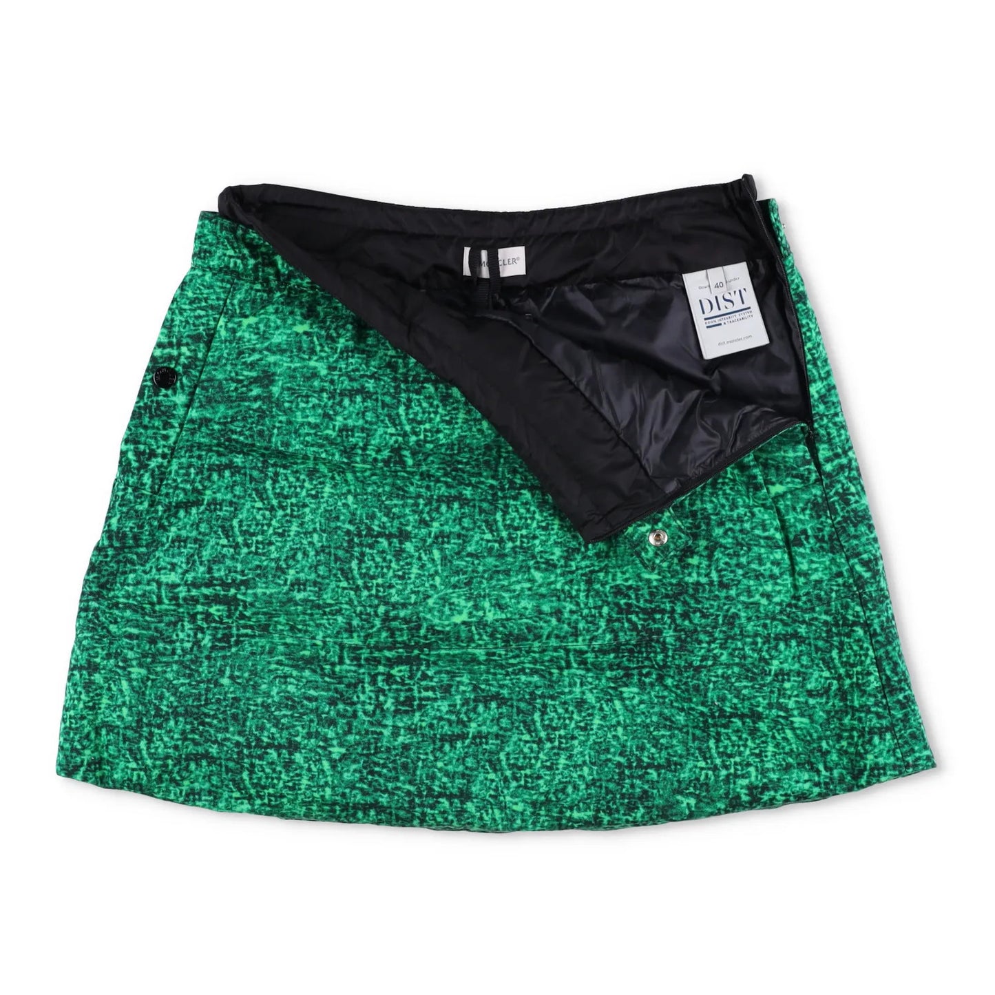 MONCLER GENIUS X JWA Womens Mini A-Line Skirt Mini Green Size 40 RRP 495 — View 5