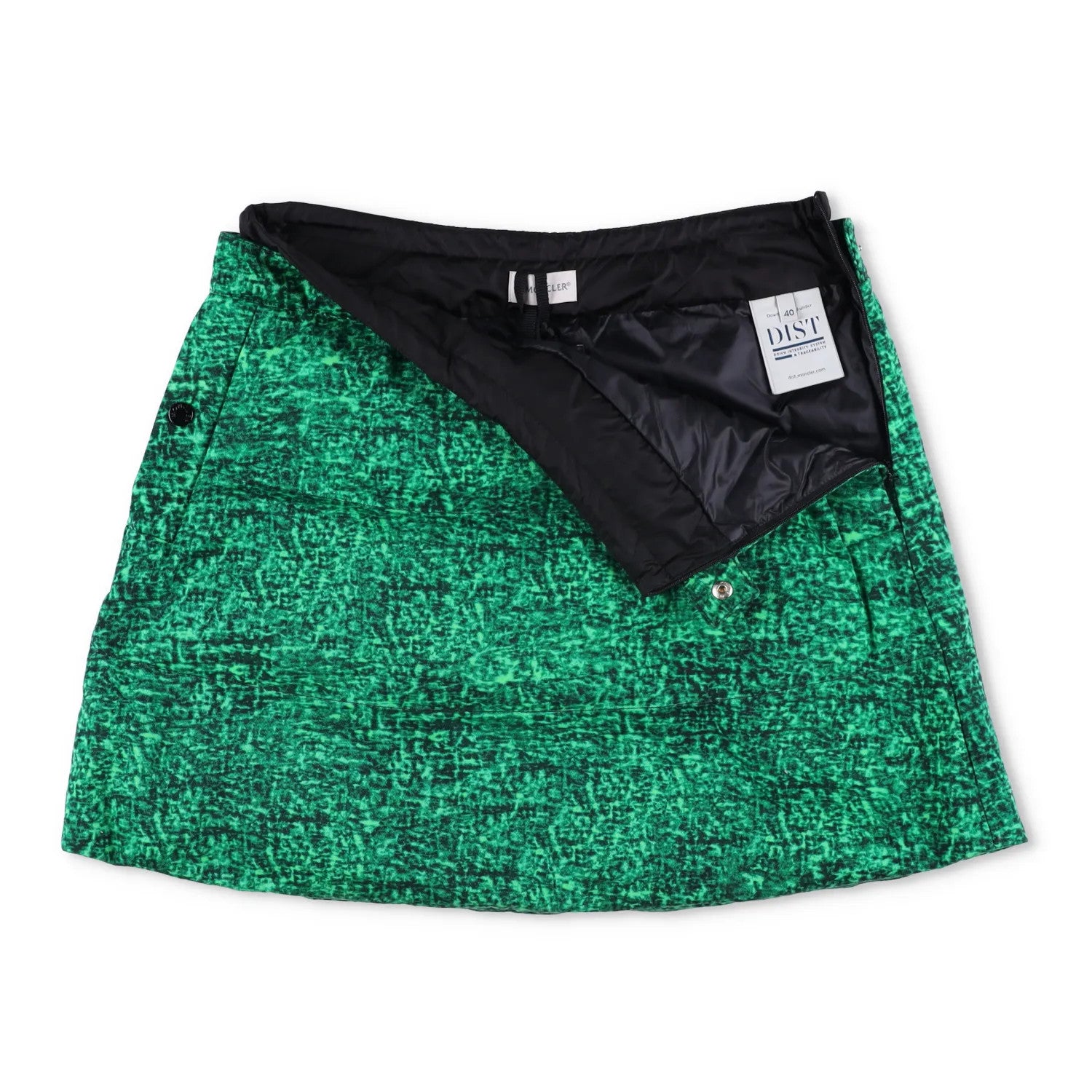 MONCLER GENIUS X JWA Womens Mini A-Line Skirt Mini Green Size 40 RRP 495 — View 5