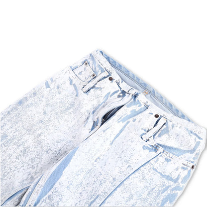 ACNE STUDIOS Womens Straight Leg Jeans Light Blue White 5 Pocket Denim 34 RRP925 — View 5