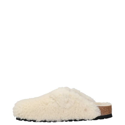 BIRKENSTOCK Womens Mule Slip On Sandal White Shearling Buckle UK 3.5 RRP 190 — View 4