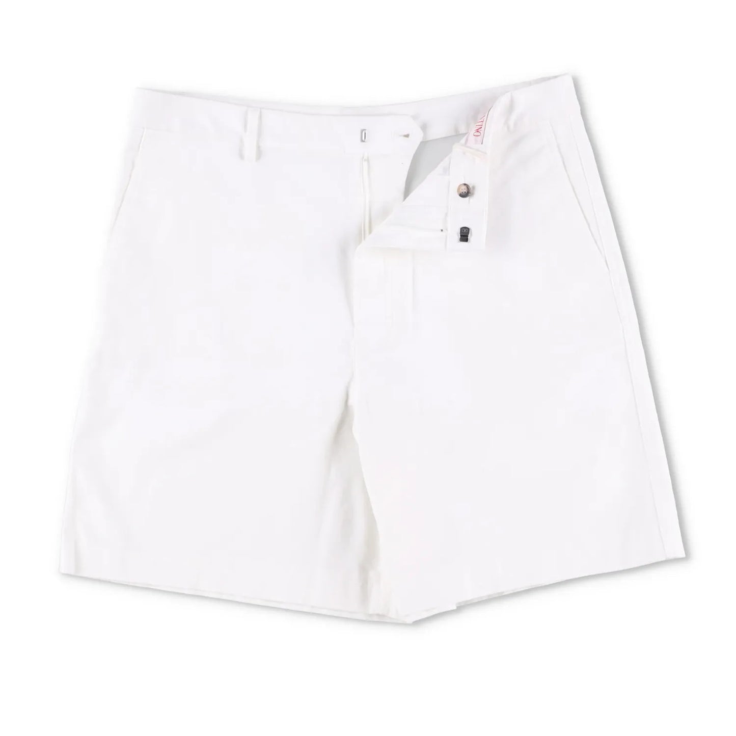 VALENTINO Men Bermuda Short Applicazioni V Metallo White Flat Front 52 RRP990 — View 5