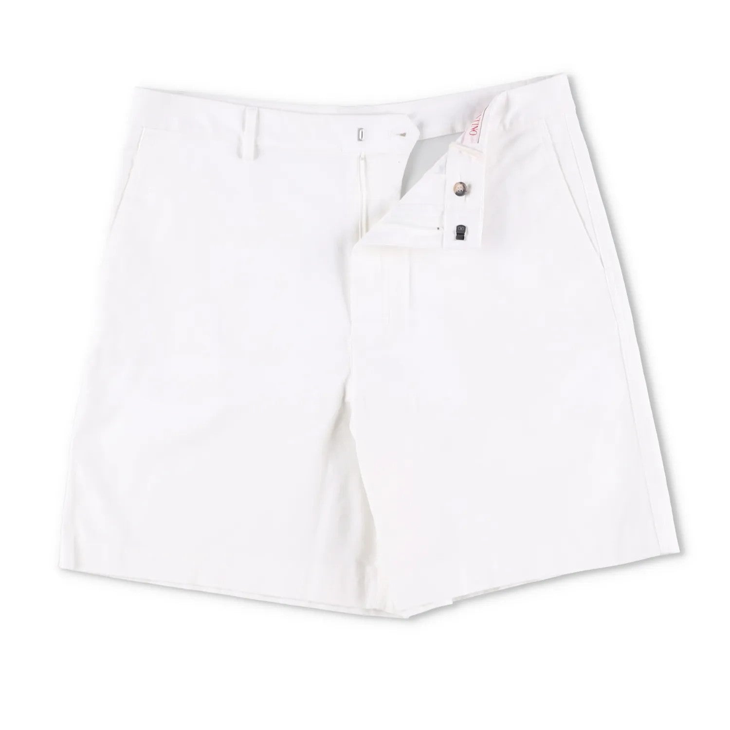 VALENTINO Men Bermuda Short Applicazioni V Metallo White Flat Front 52 RRP990 — View 5