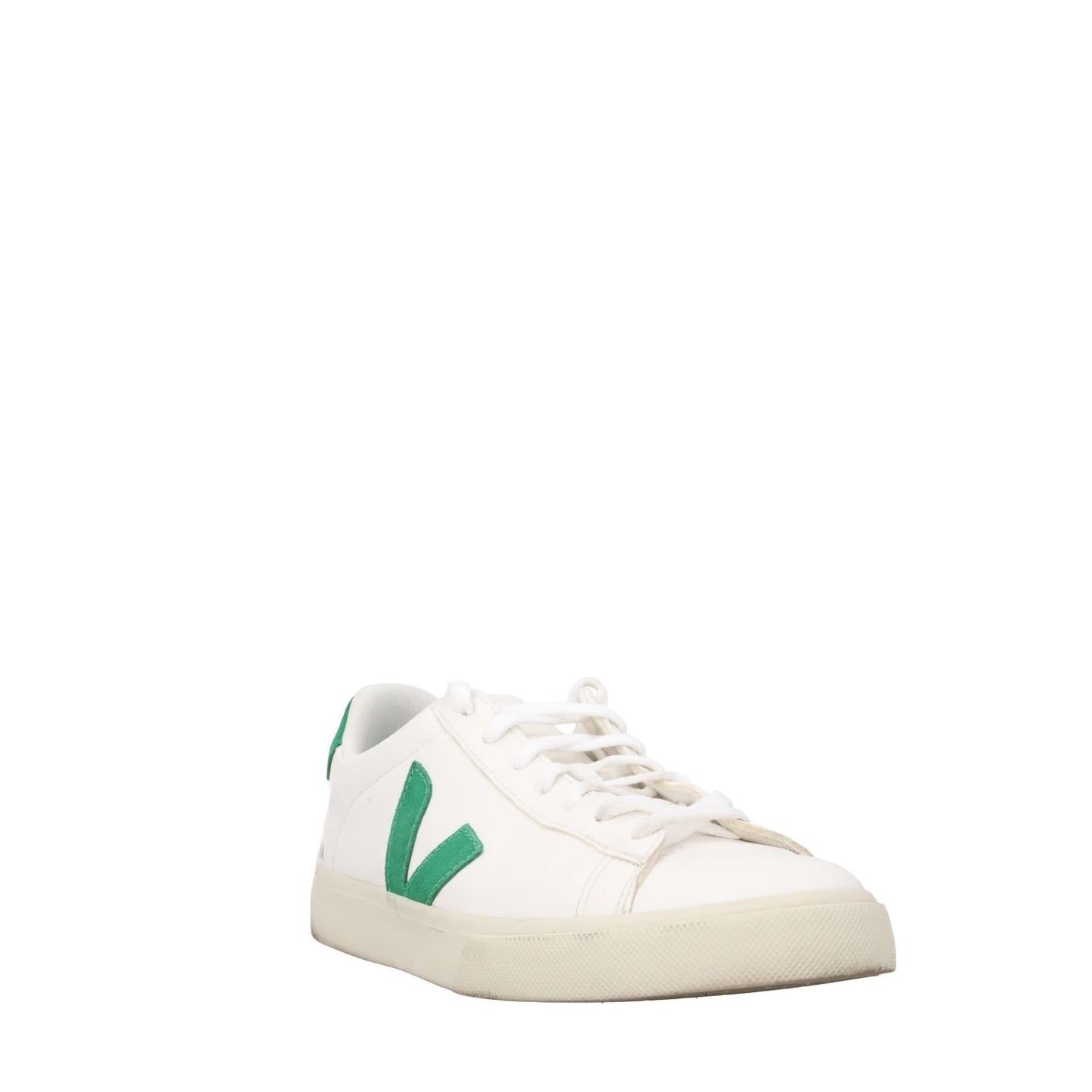 VEJO Womens Campo Paros Sneakers Low Top Lace Up White Green Leather UK 9 RRP136 — View 2