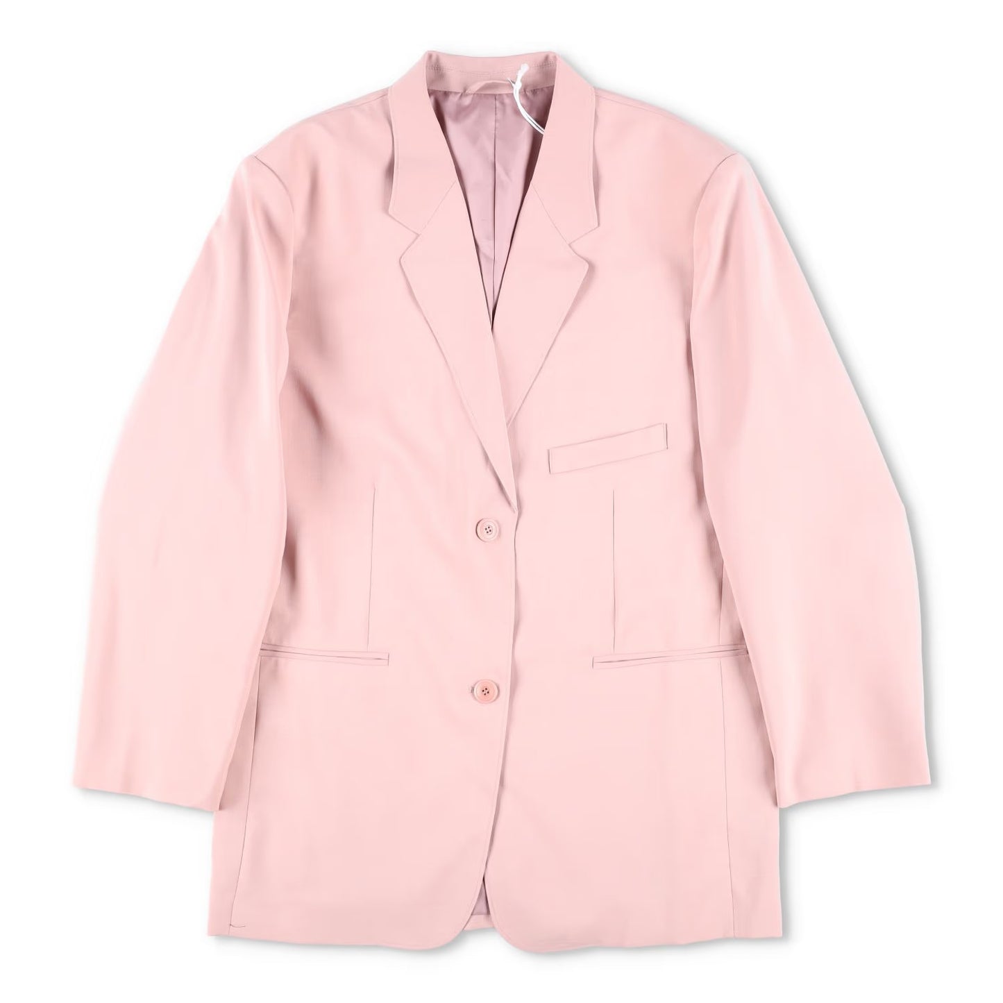 FRANKIE SHOP Mens Pink Blazer Button Closure Pockets Size XS - S RRP 200
